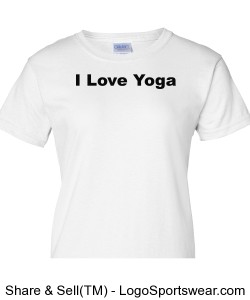 I Love Yoga T-Shirt Design Zoom